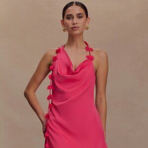 NWT Meshki Gwenda Satin Floral Mini Dress Medium